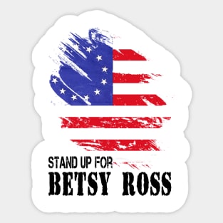 Betsy Ross Victory 1776 American Flag Sticker